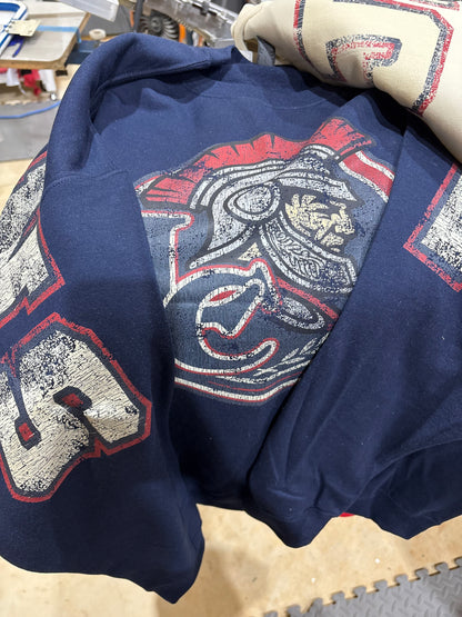 Distressed Trojan Spirit Crewneck