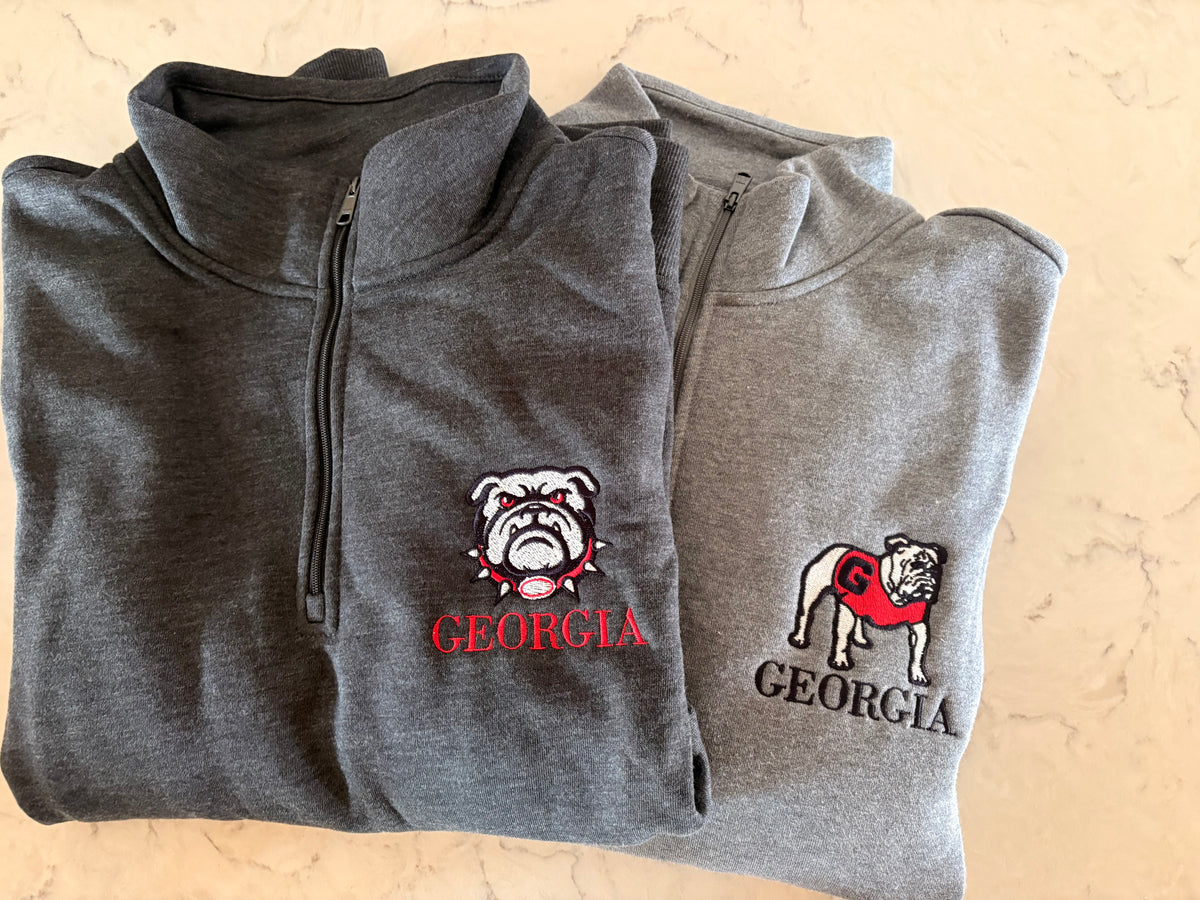 Quarter Zip Left Chest Logo