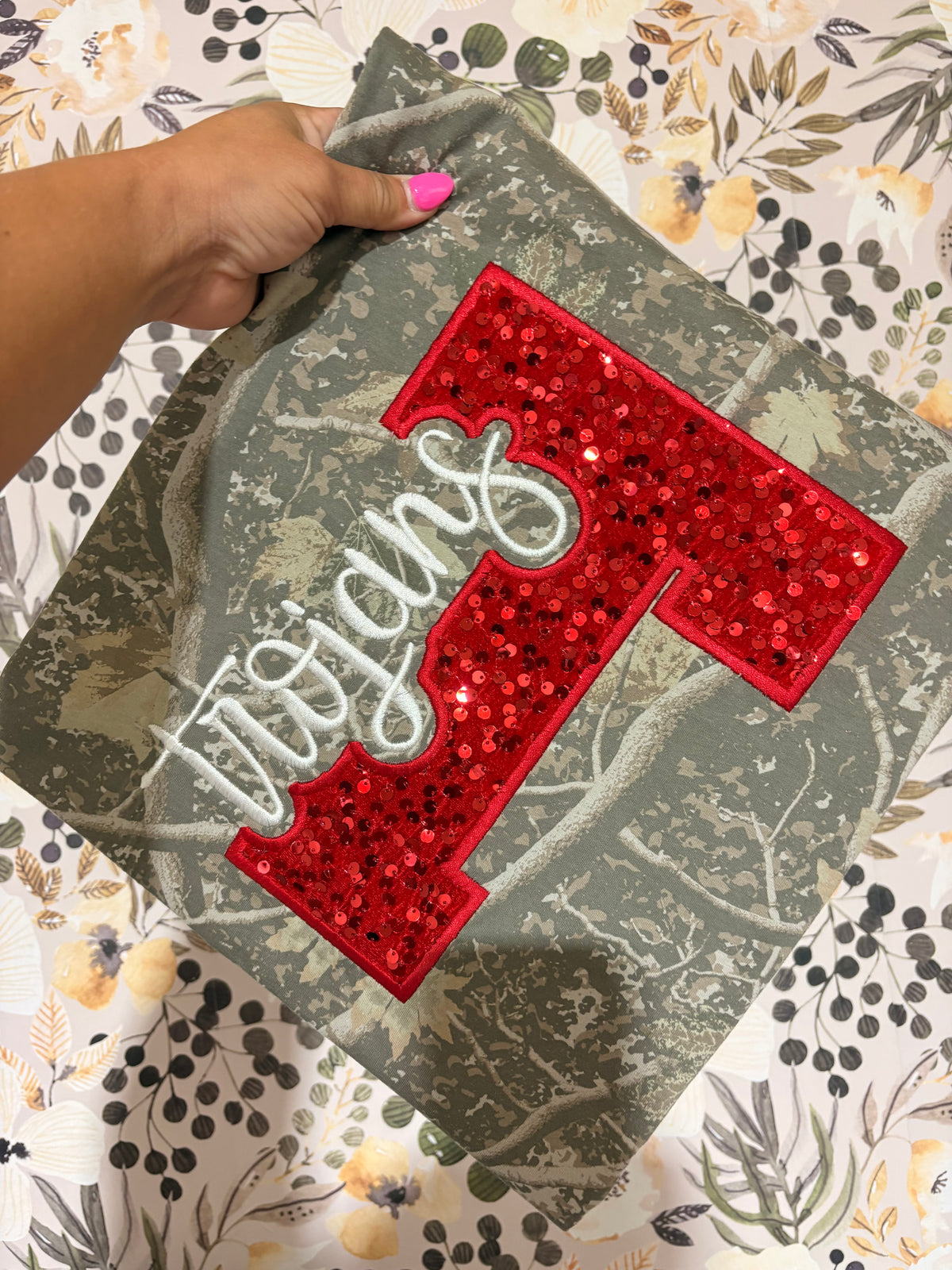 Trojans Sequin Camo