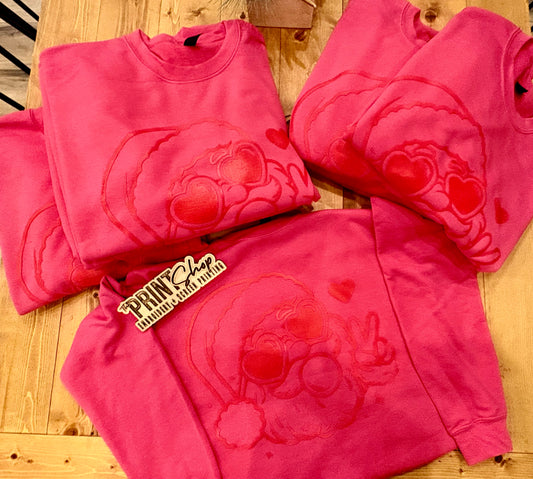 Santa Puff bubble gum crewneck