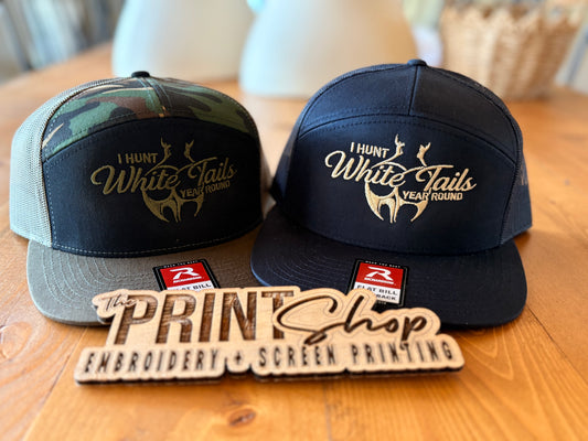 I hunt white tails year round hat