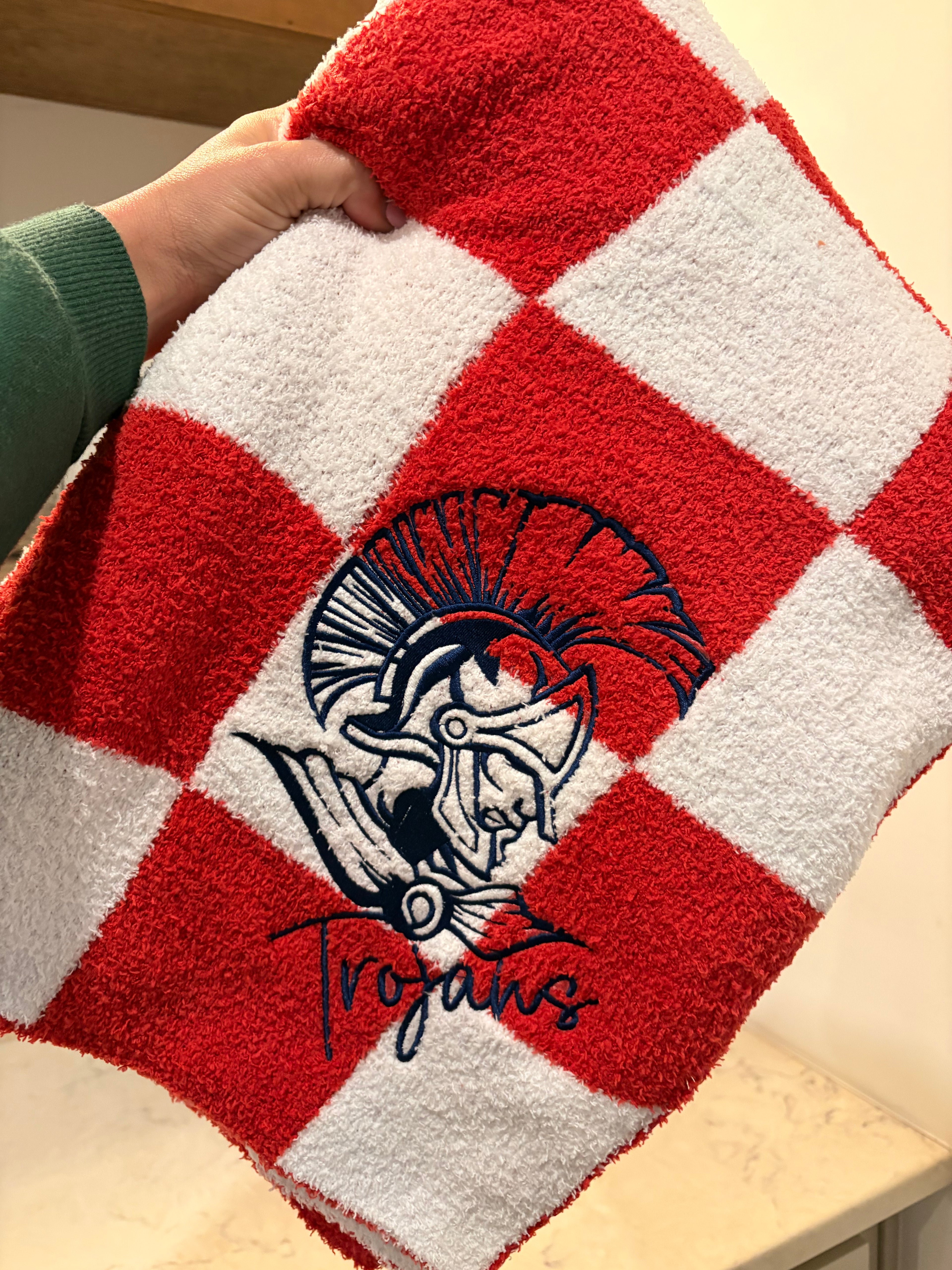 Trojan Blanket Checkered