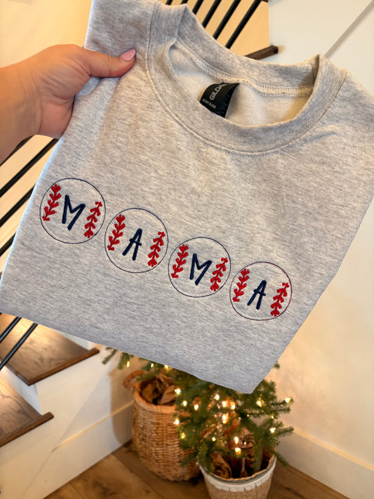 MAMA Baseball Crewneck