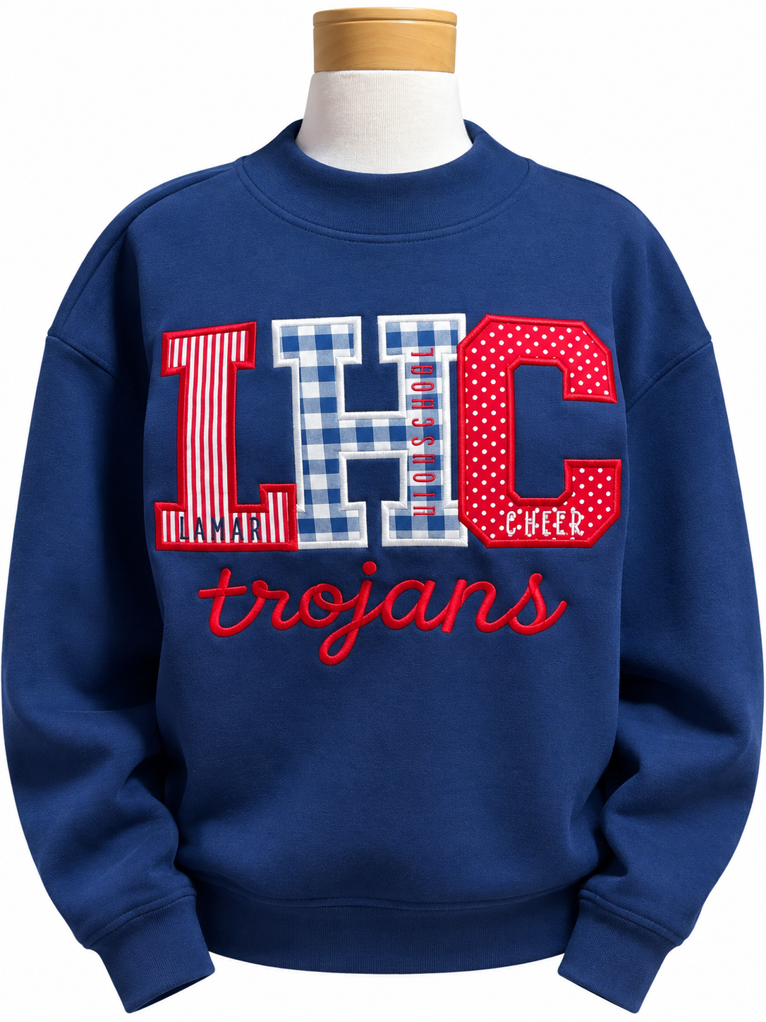Lamar County Cheer Mock Neck
